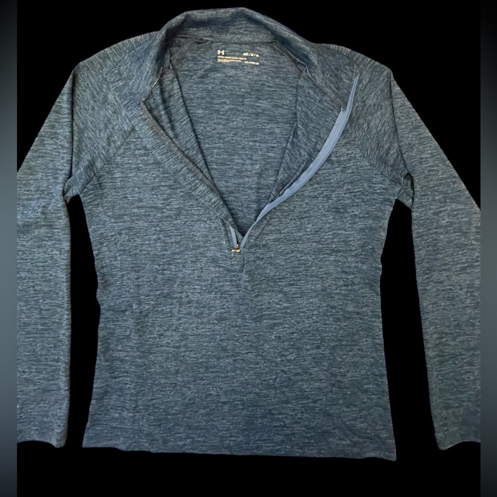 Under Armour Blue Quarter-Zip Pullover - Picture 6 of 9